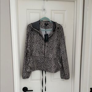 Shinestar Animal Print Utility Jacket